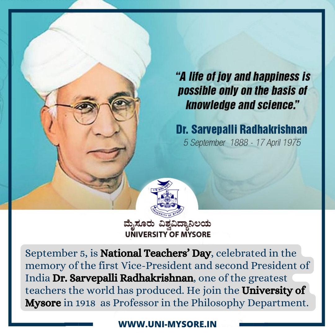 Teachers Day Dr S Radhakrishnan s Birth Anniversary Is Celebrated As 